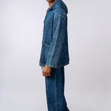 Denim Echo Oversized Hoodie